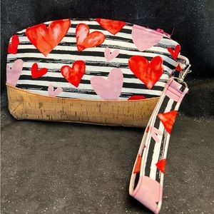 Heart themed clutch purse. Many patterns available, custom orders welcome.
